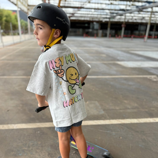 EDDY OVERSIZED T-SHIRT - GREY