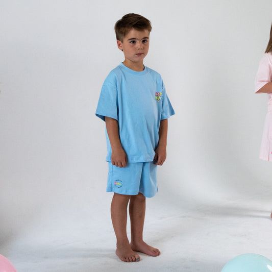 STERLING OVERSIZE T-SHIRT - COOL BLUE