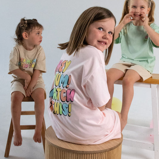 STERLING OVERSIZE TEE - BABY PINK