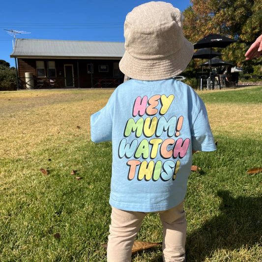 STERLING OVERSIZE T-SHIRT - COOL BLUE