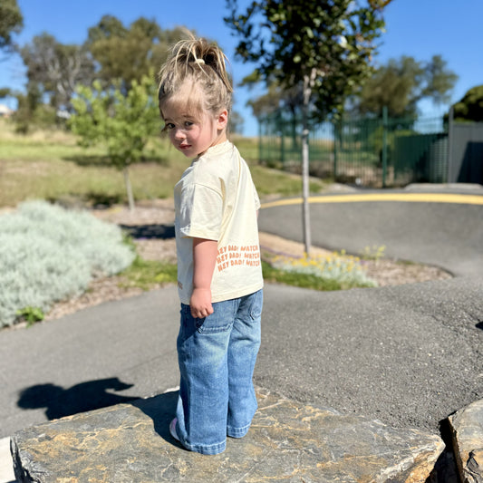 LENNY OVERSIZED T-SHIRT - CREAM