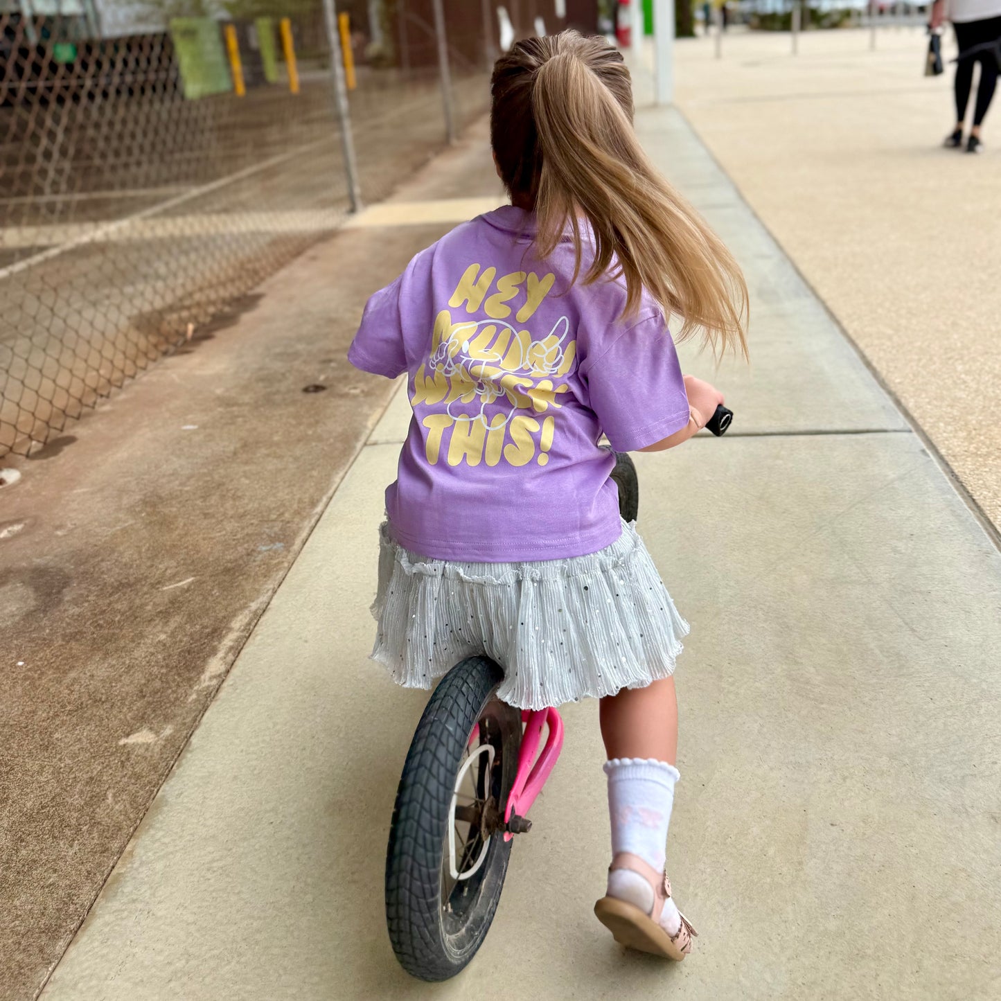 ADDISON OVERSIZED T-SHIRT - PURPLE