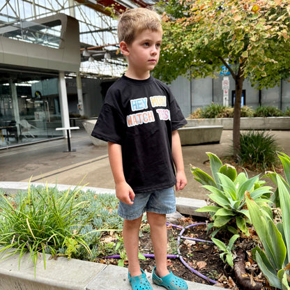 PAIGE OVERSIZED T-SHIRT - BLACK