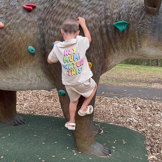 STERLING OVERSIZE TEE - NATURAL