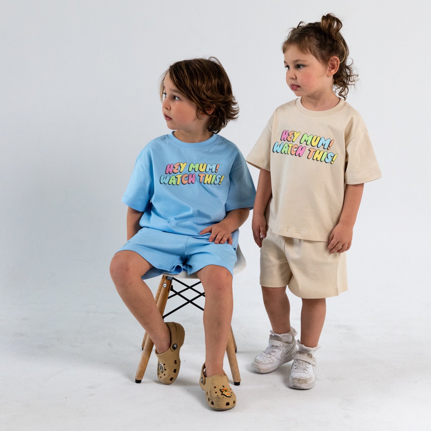 PAIGE OVERSIZE TEE - COOL BLUE