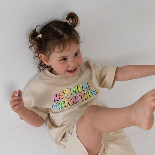 PAIGE OVERSIZE TEE - NATURAL
