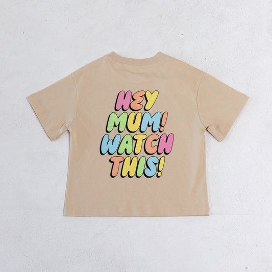 STERLING OVERSIZE TEE - NATURAL