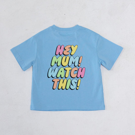 STERLING OVERSIZE T-SHIRT - COOL BLUE