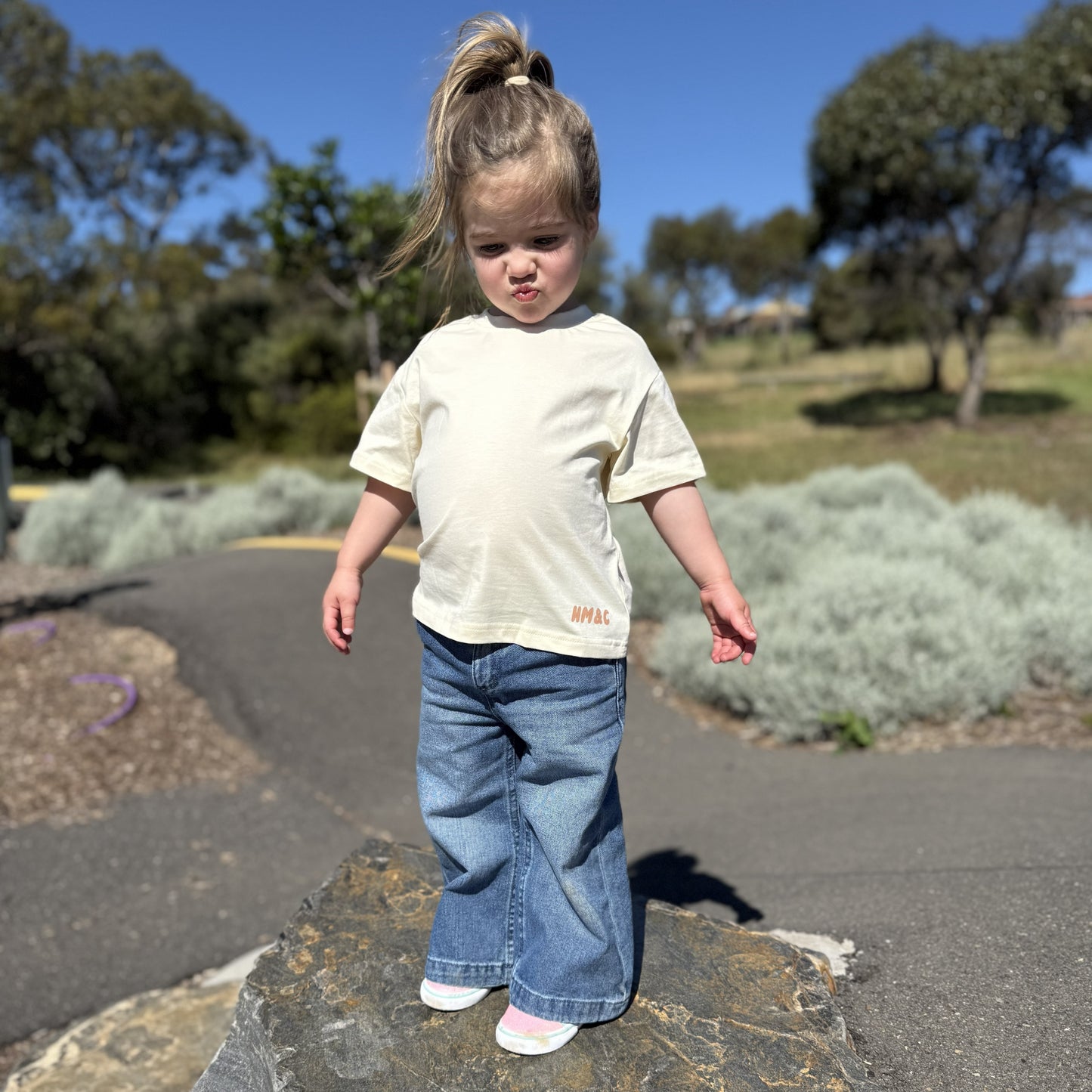 LENNY OVERSIZED T-SHIRT - CREAM