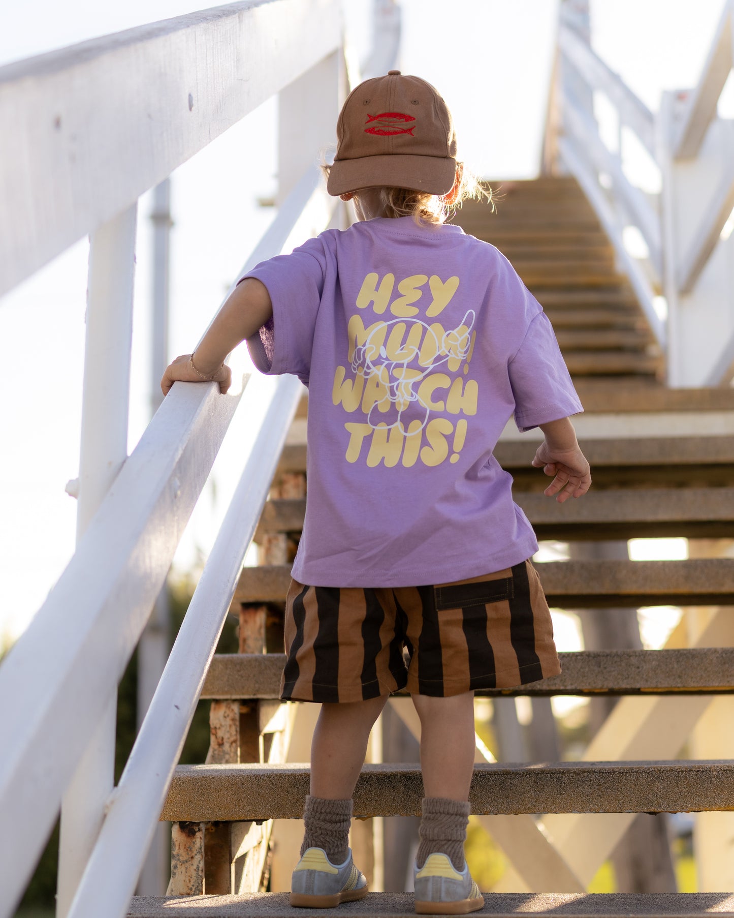 ADDISON OVERSIZED T-SHIRT - PURPLE
