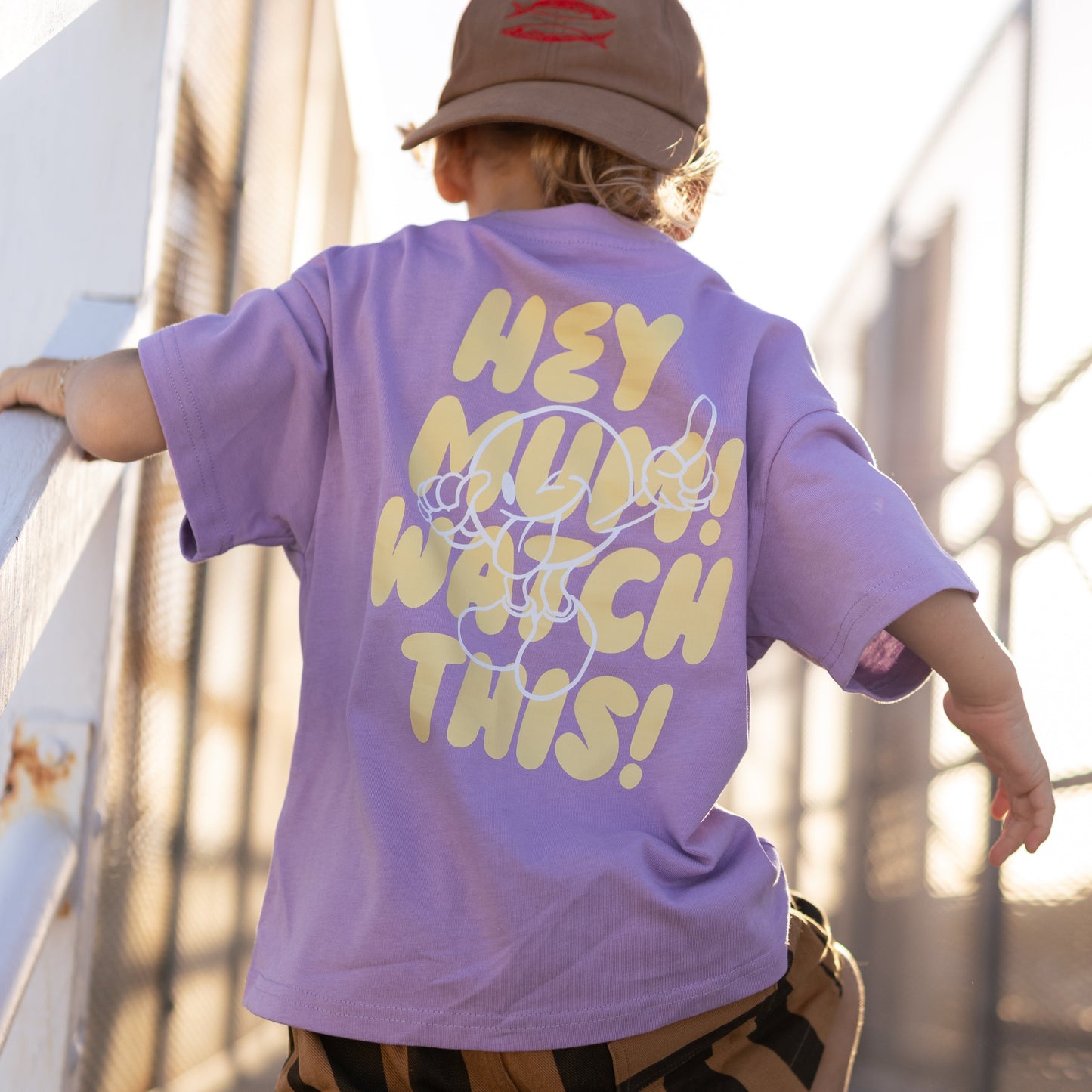 ADDISON OVERSIZED T-SHIRT - PURPLE