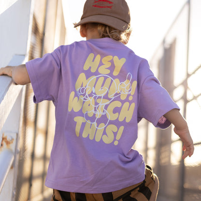 ADDISON OVERSIZED T-SHIRT - PURPLE