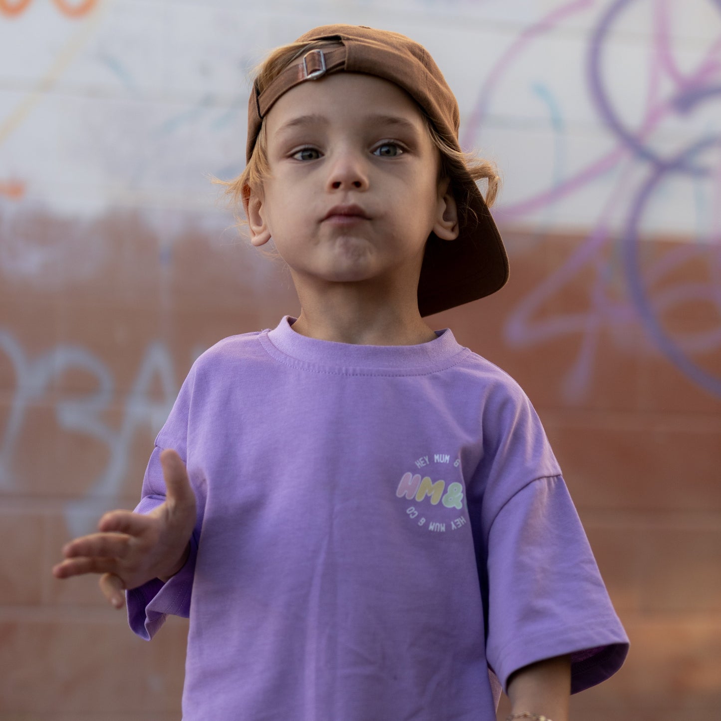 ADDISON OVERSIZED T-SHIRT - PURPLE