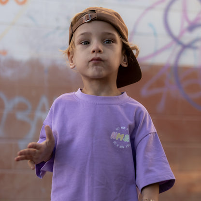 ADDISON OVERSIZED T-SHIRT - PURPLE