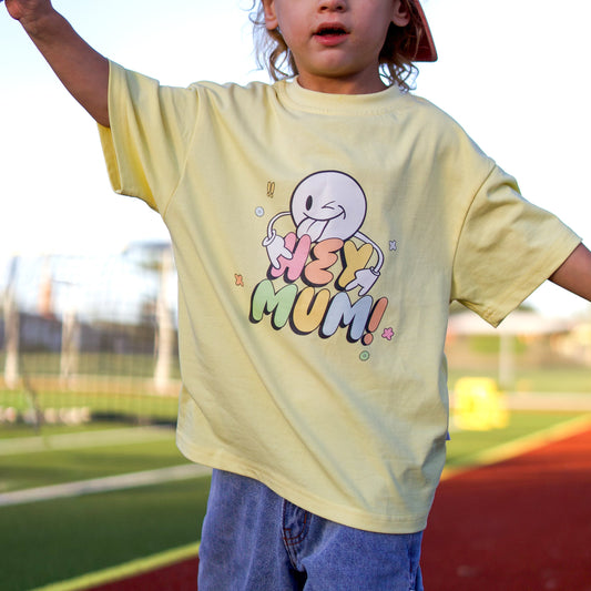 MAX OVERSIZED T-SHIRT - PASTEL YELLOW