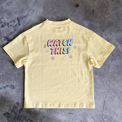 MAX OVERSIZED T-SHIRT - PASTEL YELLOW