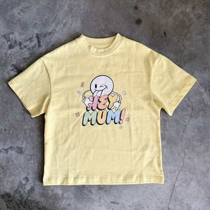 MAX OVERSIZED T-SHIRT - PASTEL YELLOW